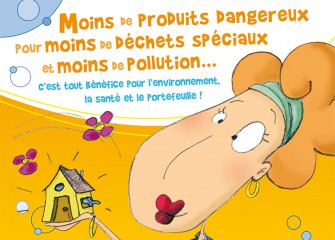 Moins de produits dangereux pour moins de déchets spéciaux et moins de pollution