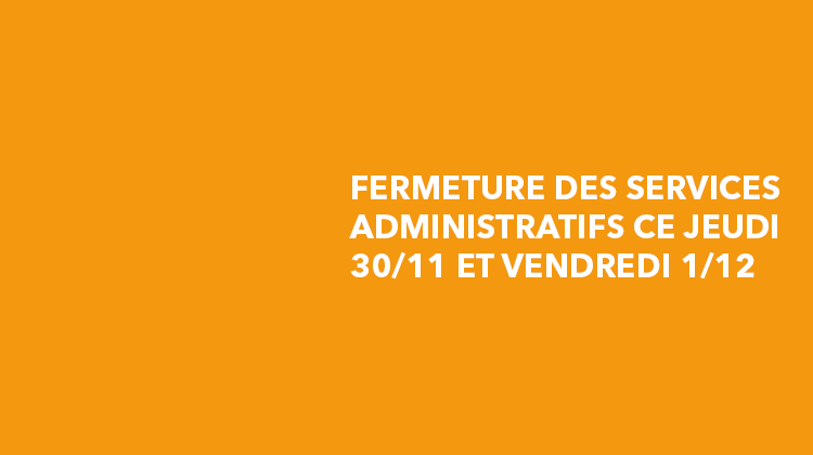 Attention fermetures des recyparcs et des services administratifs !