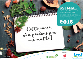 Calendrier des collectes 2018